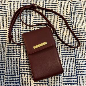 Burgundy small crossbody